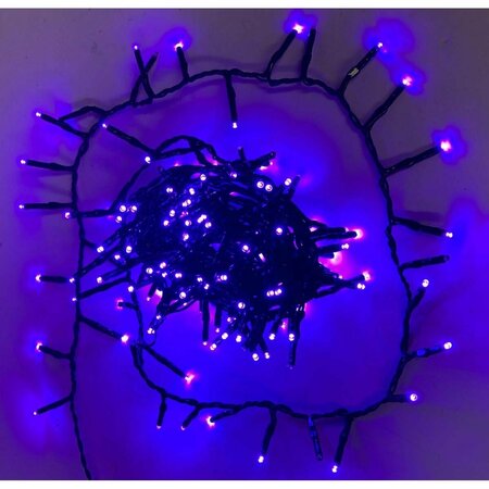 SS COLLECTIBLES 200-Light LED 3 mm Halloween Lights, Purple SS3580126